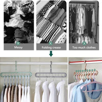 Magic Multi-port Support Hangers For Clothes Space Saving Drying Rack Multifunction Plastic Wardrobe Organizer Clothes Rack | ORANGE KNIGHT & CO.