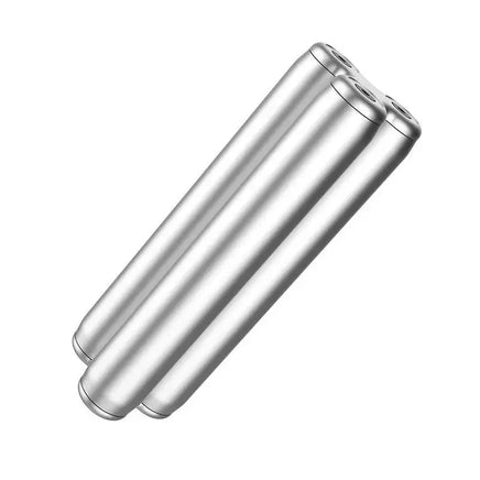 Silver fingertip decompression toy for stress relief. Compact and stylish, perfect for relaxation and anxiety reduction.