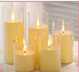 USB Rechargeable Flameless Candles for Ambient Lighting