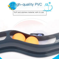 Suction Cup Window Track Ball Cat Toy for Felines