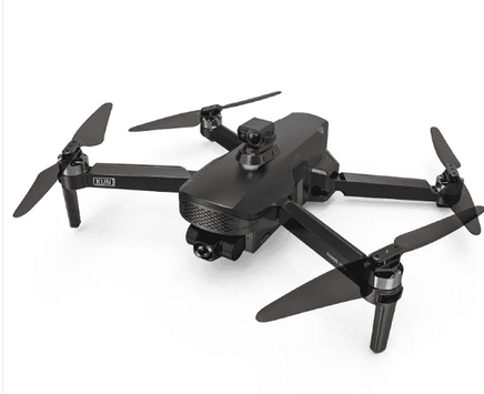 KUN drone with 4 propellers and camera for professional aerial photography