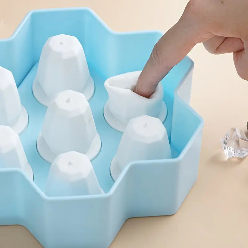 DIY Silicone Popsicle Mold | 7-Cavity Ice Cream Maker for Homemade Frozen Treats