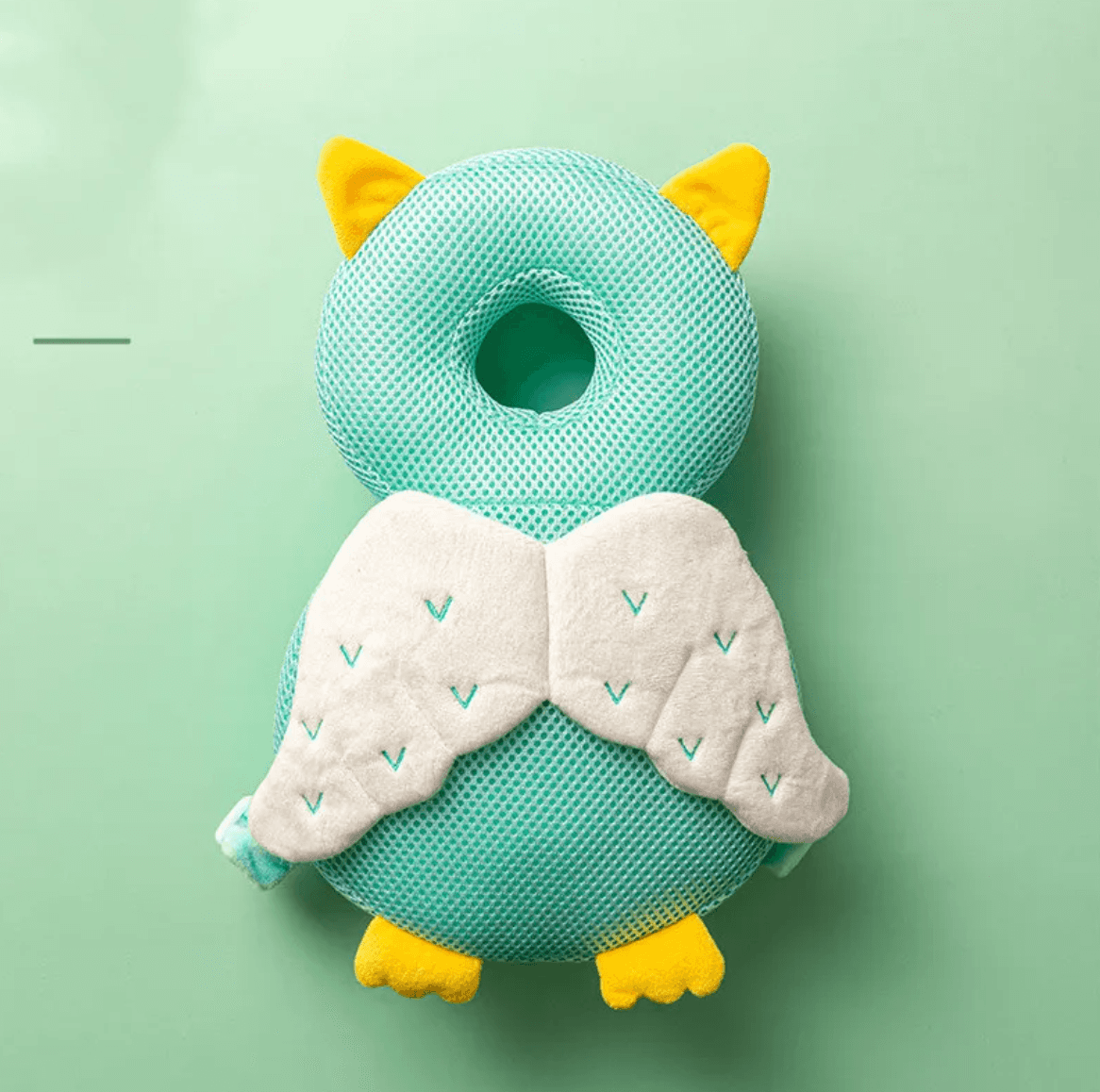 Toddler head protection pad with owl design