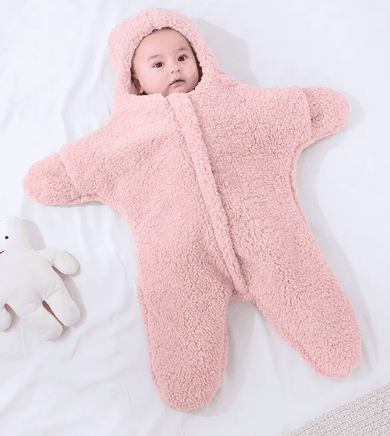 Pink baby blanket onesie