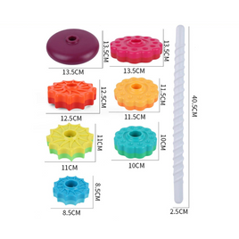 Child's Educational Color Tower for Creative Play