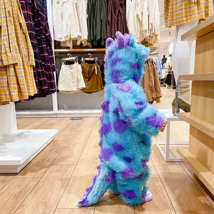 Child in playful animal costume at retail store