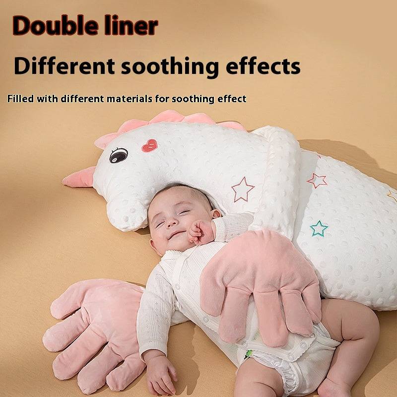 Baby plush pillow with soothing effects