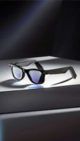 Smart glasses with HD video camera and sleek black design