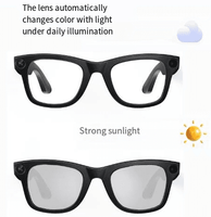 Smart glasses with color-changing lenses in sunlight