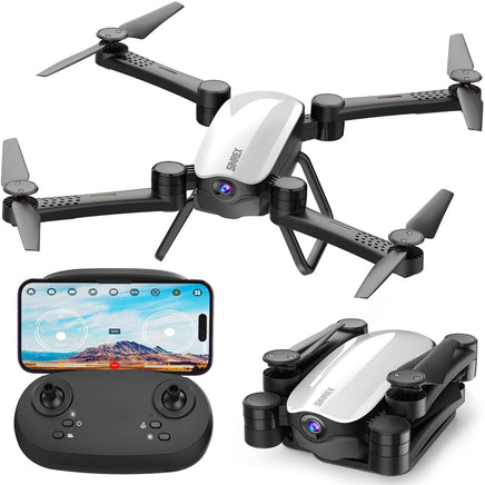 Smartphone with drone control app interface