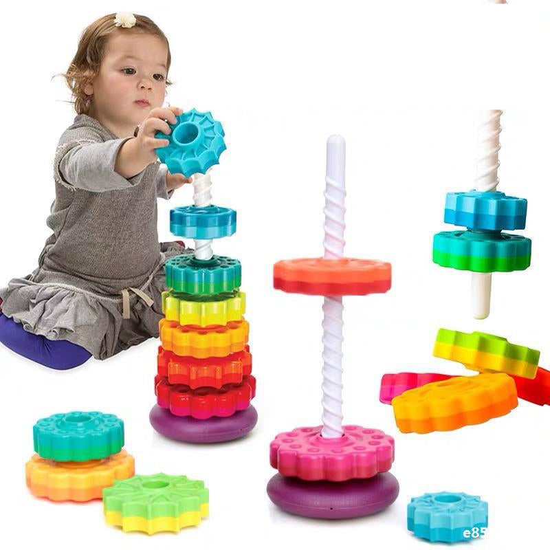 Child's Educational Color Tower - educational color tower for kids | Develop motor skills, problem-solving
