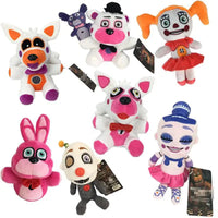 Set of colorful NAF plush toys featuring unique characters, crafted for cuddly fun and imaginative play.