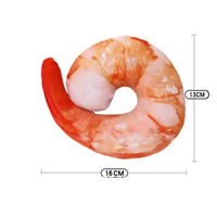 Shrimp-shaped Meat Games Pet Toy for dogs, measuring 16 cm by 13 cm, designed as an interactive chew toy for pets.