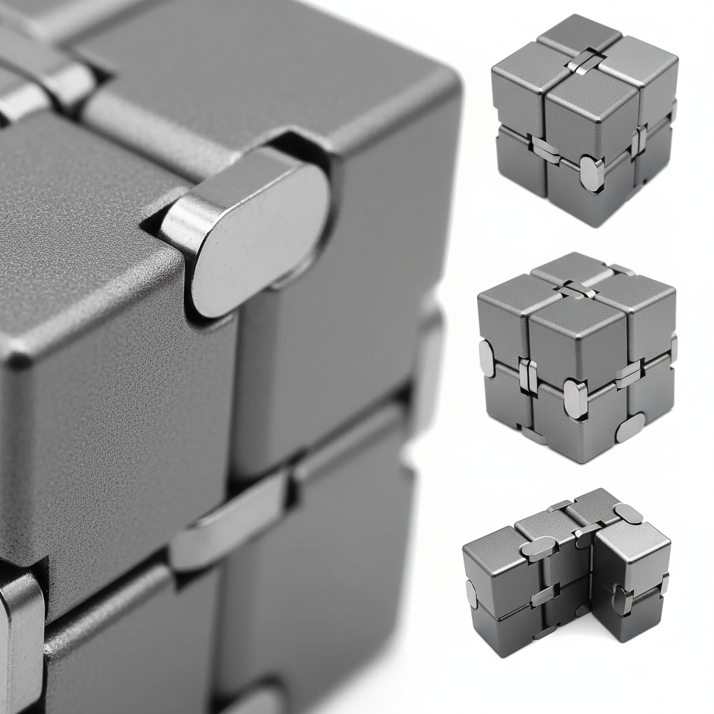 Metal Infinity Cube Fidget Toy for Teens & Adults