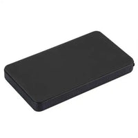 Black multifunctional portable emergency power bank with sleek design for charging devices and jump-starting car batteries.