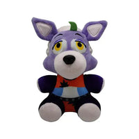 Purple dog NAF plush toy with colorful accents and a playful design, perfect for fans of unique characters.