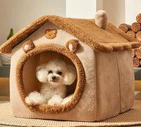 Enclosed Pet Bed for Cats and Small Dogs