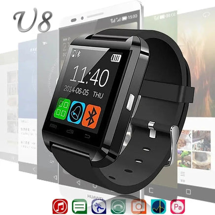 Amazon Hot Selling Items U8 Electronic Smart Bracelet Voice Recorder Smart Watch with Camera Remote Smartwatches | ORANGE KNIGHT & CO.