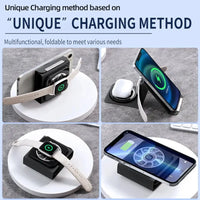 electronic gadget 2023 new arrival 3 in 1 foldable wireless charger Wide Compatibility Adapt with iPh 14/14 Plus | ORANGE KNIGHT & CO.