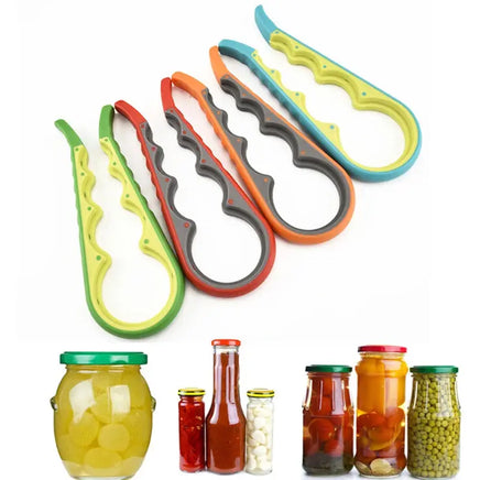 4 in 1 Multi Easy Clip Jar And Bottle Opener Kitchen Gadget For Opening Lids Bottle Top Screw Gripper Lid Remover Tool | ORANGE KNIGHT & CO.